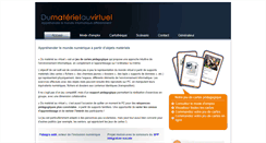 Desktop Screenshot of du-materiel-au-virtuel.be